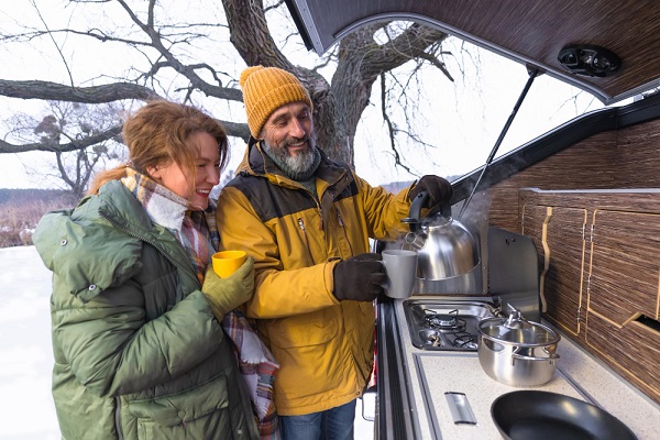 camping en hiver